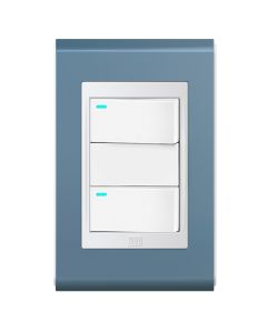 Conjunto 2 interruptores led Refinatto - Acqua/branco